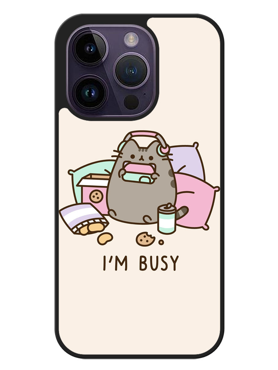 Pusheen The Cat Very Busy iPhone 14 Pro Max Case OV0983