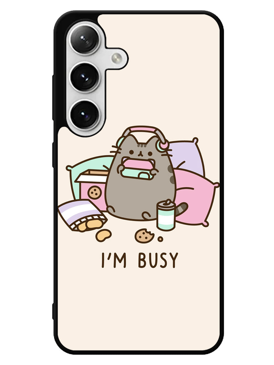 Pusheen The Cat Very Busy Samsung Galaxy S25 5G Case