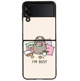 Pusheen The Cat Very Busy Samsung Galaxy Z Flip 4 5G 2022 Case