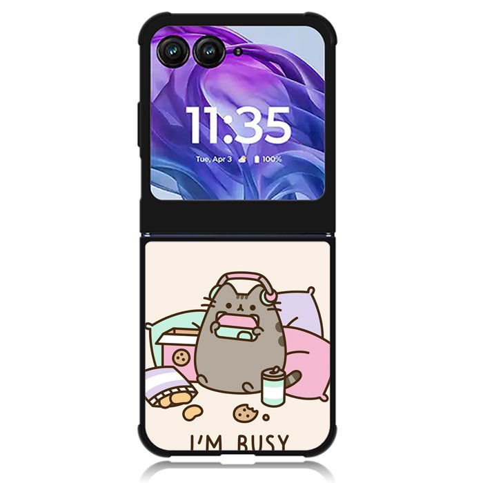 Pusheen The Cat Very Busy Motorola Moto Razr Plus 2024 , Moto Razr+ 2024 Case