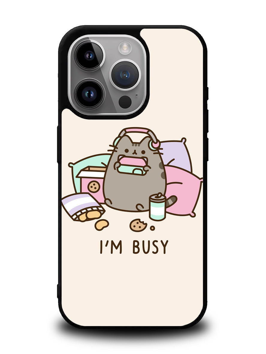 Pusheen The Cat Very Busy iPhone 15 Pro Case