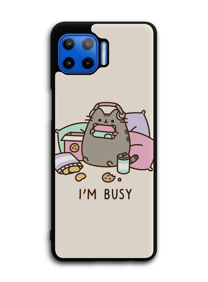 Pusheen The Cat Very Busy Motorola Moto One 5G Case , Moto One 5G UW Case , Moto G 5G Plus Case