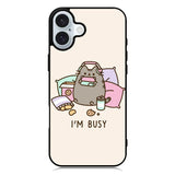 Pusheen The Cat Very Busy iPhone 16 Plus Case