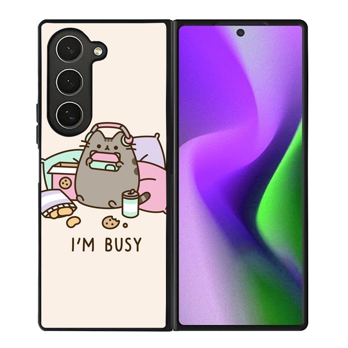 Pusheen The Cat Very Busy Samsung Galaxy Z Fold 6 Case