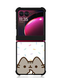 Pusheen The Cat Rainbow Cupcakes Motorola Moto Razr Plus 2023 , Moto Razr+ 2023 Case