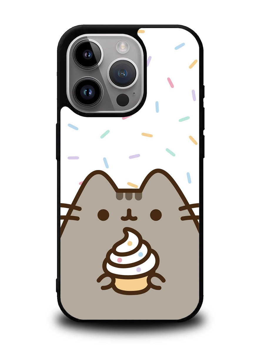 Pusheen The Cat Rainbow Cupcakes iPhone 16 Pro Case