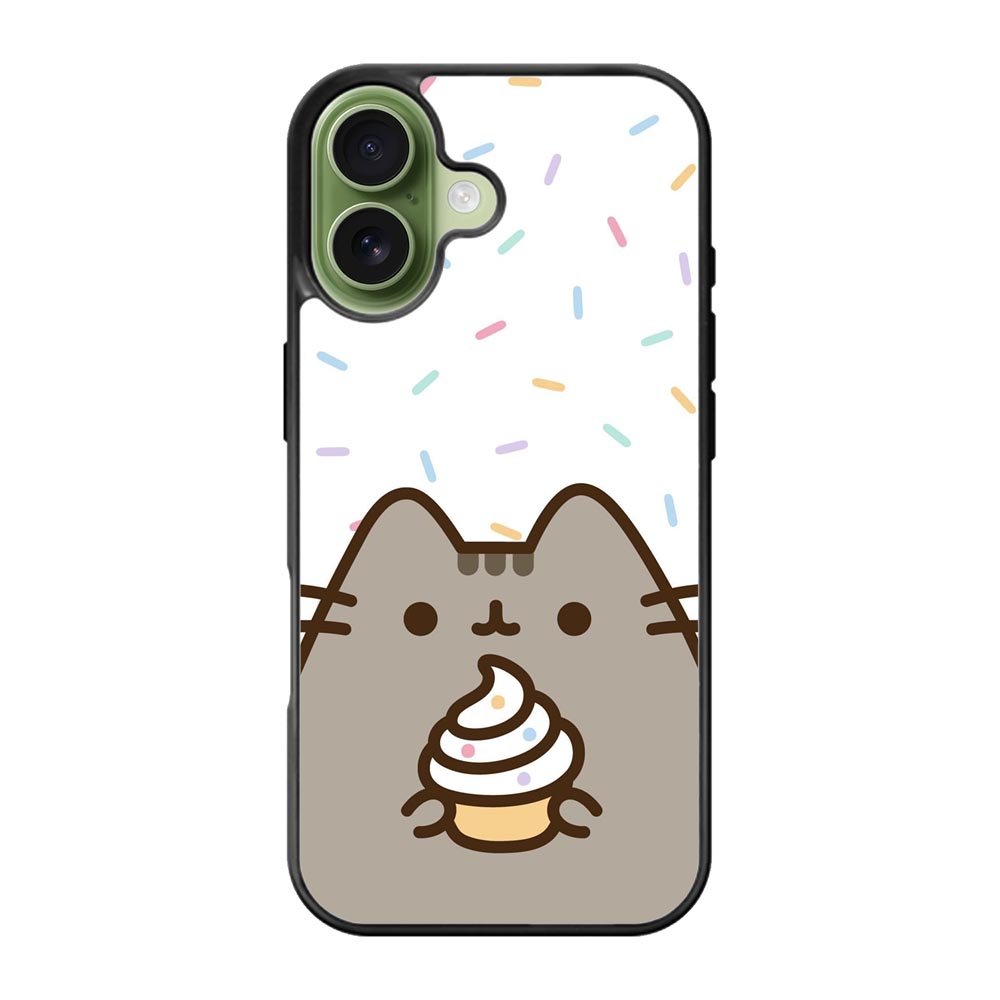 Pusheen The Cat Rainbow Cupcakes iPhone 17 Case