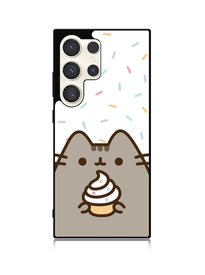 Pusheen The Cat Rainbow Cupcakes Samsung Galaxy S24 Ultra 5G Case