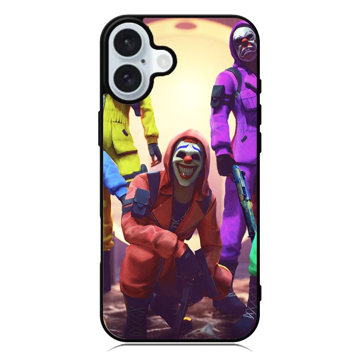 Free Fire Clown Garena iPhone 16 Case QC7057