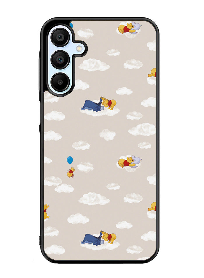 Winnie The Pooh Cloud Pattern Samsung Galaxy A35 5G Case OV6854
