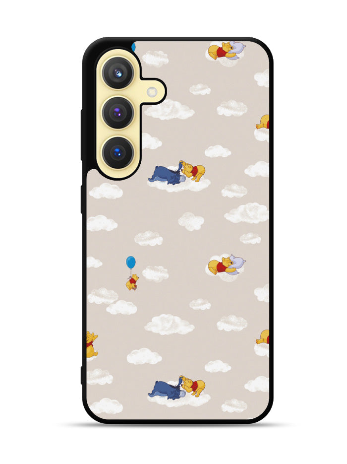 Winnie The Pooh Cloud Pattern Samsung Galaxy S25 Plus 5G , Samsung Galaxy S25+ 5G Case OV6854