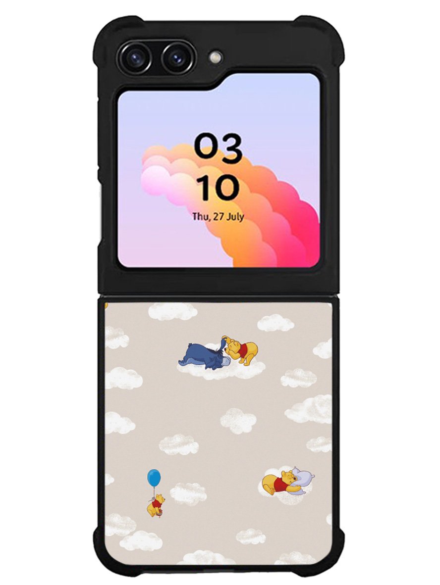 Winnie The Pooh Cloud Pattern Samsung Galaxy Z Flip 5 5G 2023 Case OV6854