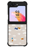 Winnie The Pooh Cloud Pattern Samsung Galaxy Z Flip 5 5G 2023 Case OV6854