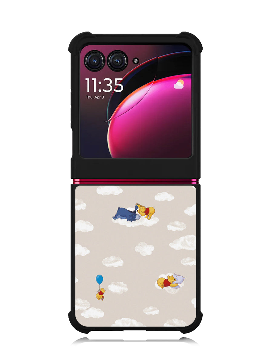 Winnie The Pooh Cloud Pattern Motorola Moto Razr Plus 2023 , Moto Razr+ 2023 Case OV6854