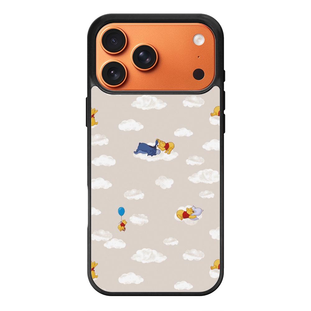 Winnie The Pooh Cloud Pattern iPhone 17 Pro Max Case QC6854
