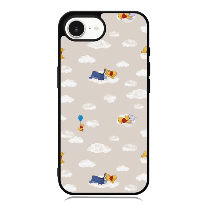 Winnie The Pooh Cloud Pattern iPhone 16e Case OV6854