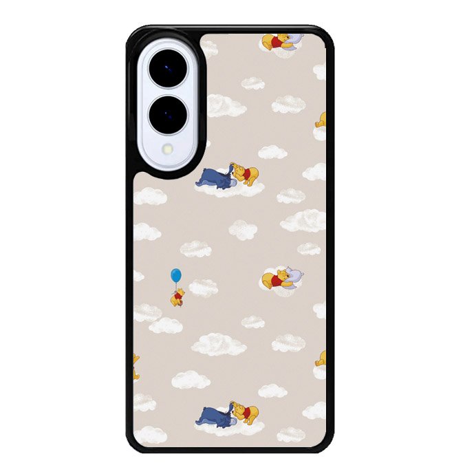 Winnie The Pooh Cloud Pattern Samsung Galaxy S25 Edge 5G Case OV6854