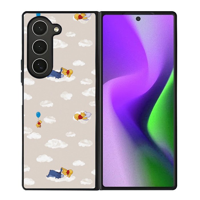 Winnie The Pooh Cloud Pattern Samsung Galaxy Z Fold 6 5G 2024 Case OV6854