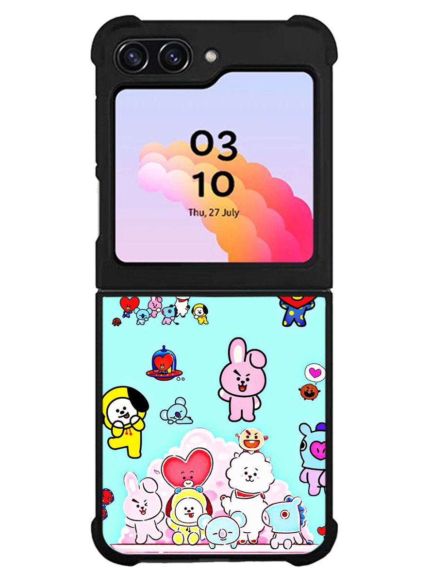 BTS BT21 Family Samsung Galaxy Z Flip 5 5G 2023 Case OV4293