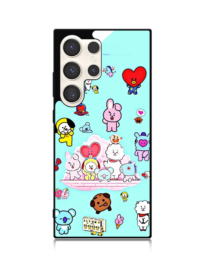 BTS BT21 Family Samsung Galaxy S23 Ultra 5G Case QC4293