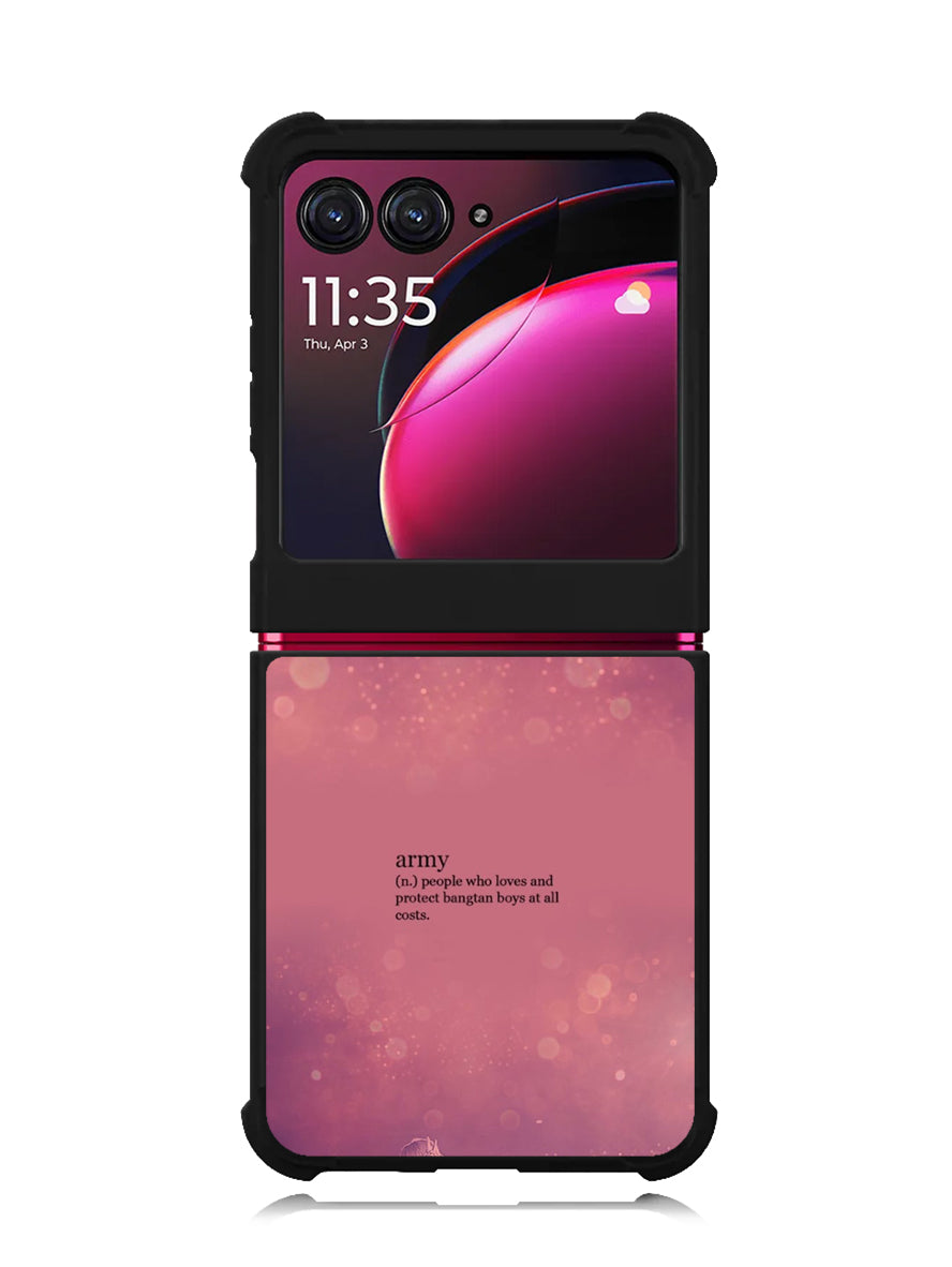 BTS Army Noun Motorola Moto Razr Plus 2023 , Moto Razr+ 2023 Case