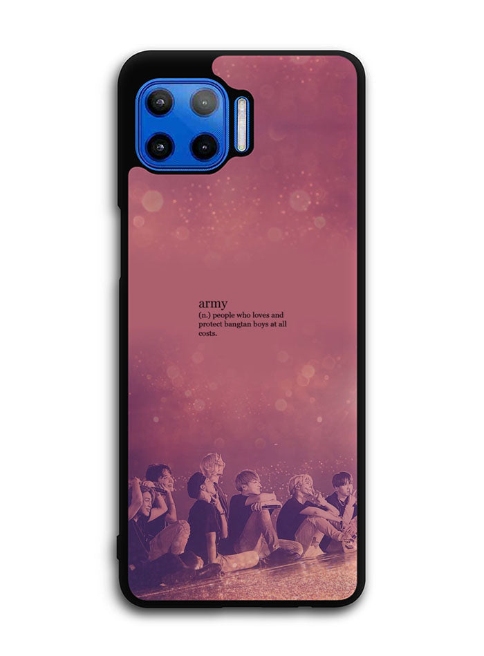 BTS Army Noun Motorola Moto One 5G Case , Moto One 5G UW Case , Moto G 5G Plus Case