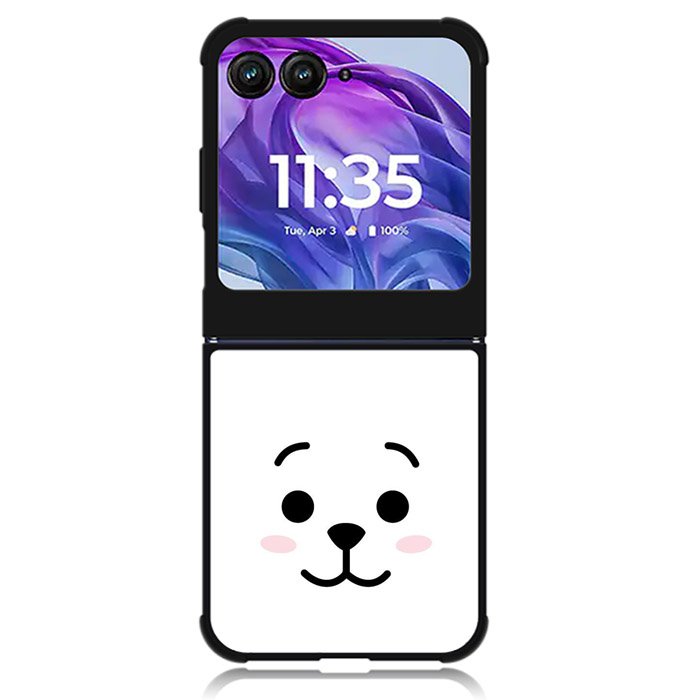 BTS BT21 RJ Face Motorola Moto Razr Plus 2024 , Moto Razr+ 2024 Case OV7143