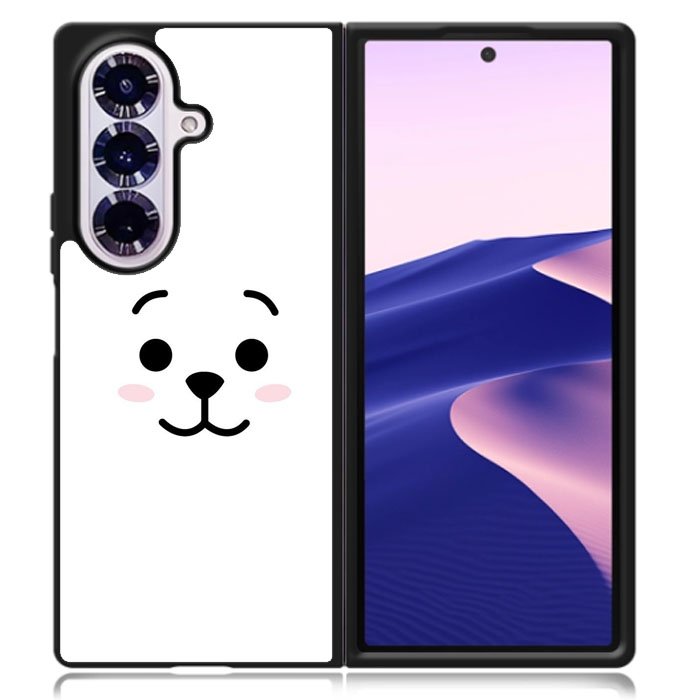 BTS BT21 RJ Face Samsung Galaxy Z Fold 7 Case OV7143