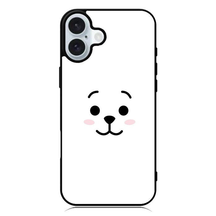 BTS BT21 RJ Face iPhone 16 Plus Case QC7143