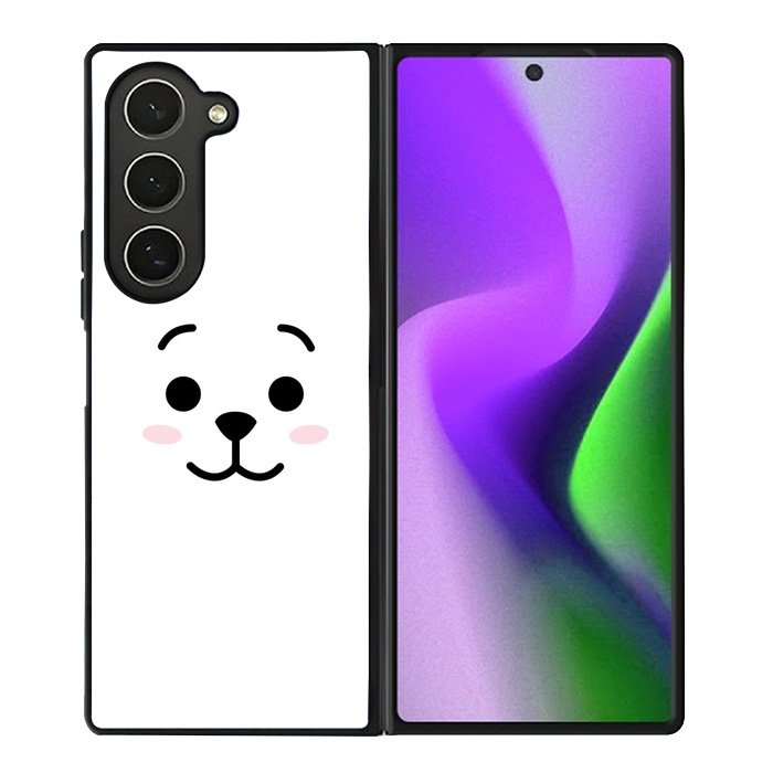 BTS BT21 RJ Face Samsung Galaxy Z Fold 6 5G 2024 Case OV7143