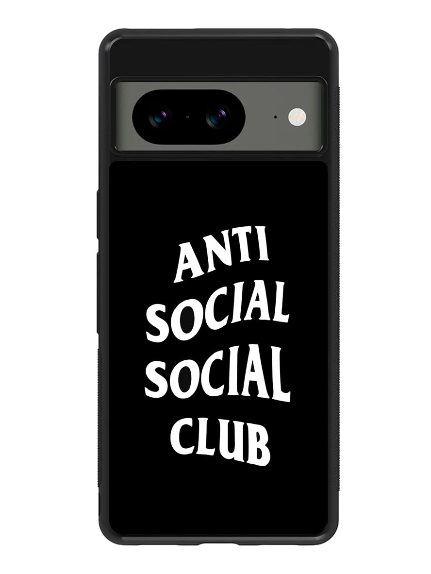 Anti Social Social Club Black White Google Pixel 8A Case QC7174