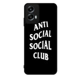 Anti Social Social Club Black White Motorola Moto G Play 2024 Case OV7174