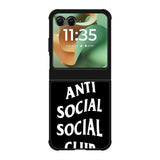 Anti Social Social Club Black White Motorola Moto RAZR 2025 Case OV7174