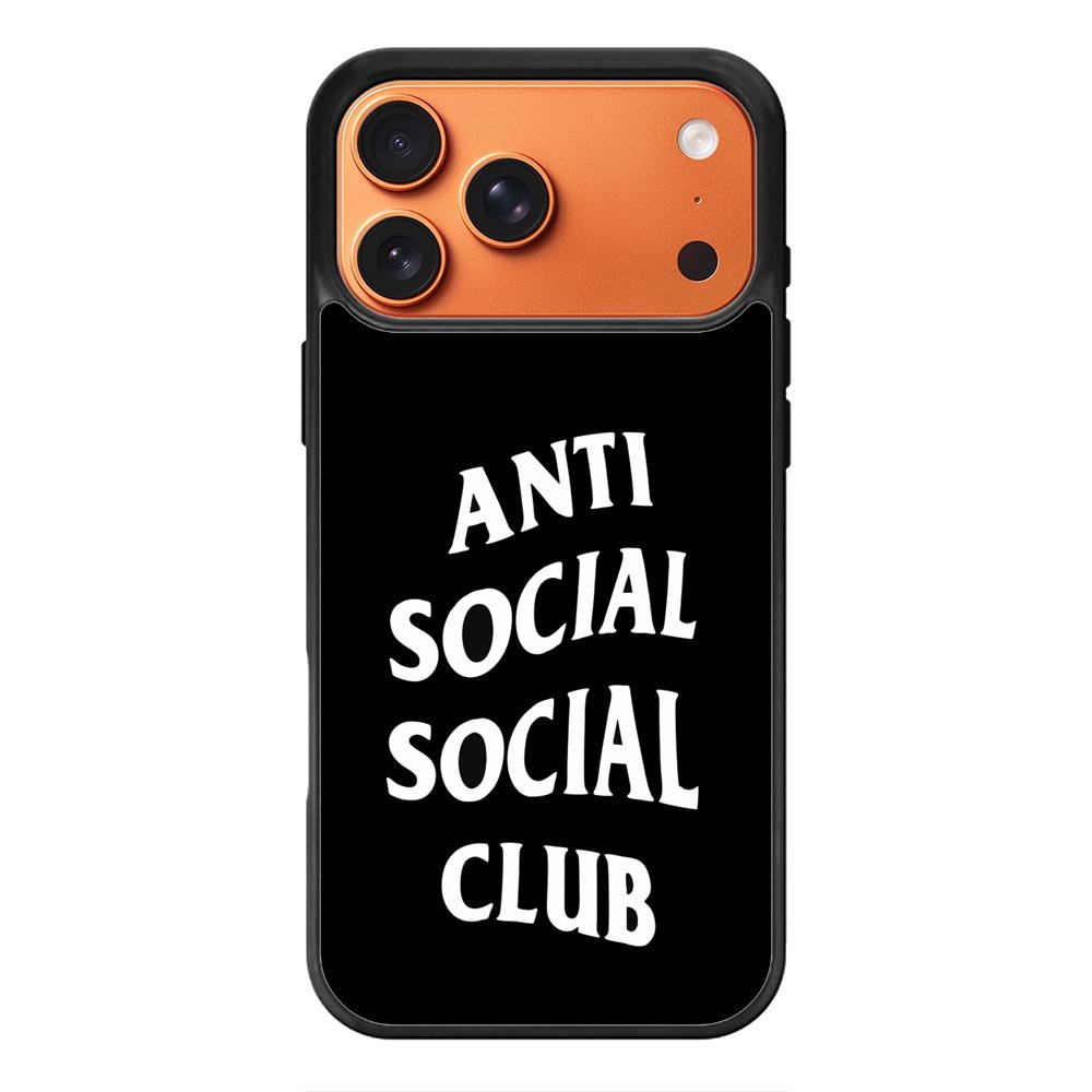 Anti Social Social Club Black White iPhone 17 Pro Case QC7174
