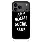 Anti Social Social Club Black White Samsung Galaxy S26 Ultra Case OV7174