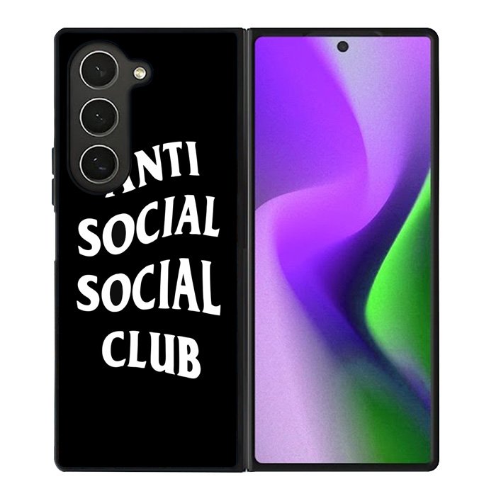 Anti Social Social Club Black White Samsung Galaxy Z Fold 6 5G 2024 Case OV7174
