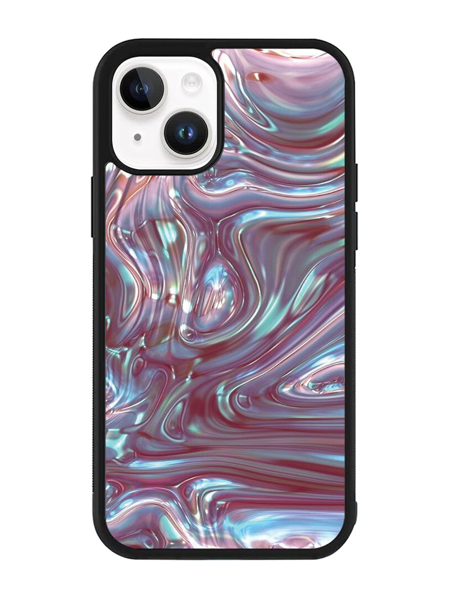 Pink Shell Abalone iPhone 14 Plus Case QC6966