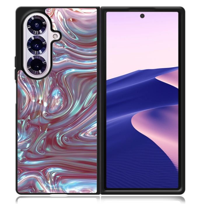 Pink Shell Abalone Samsung Galaxy Z Fold 7 Case OV6966