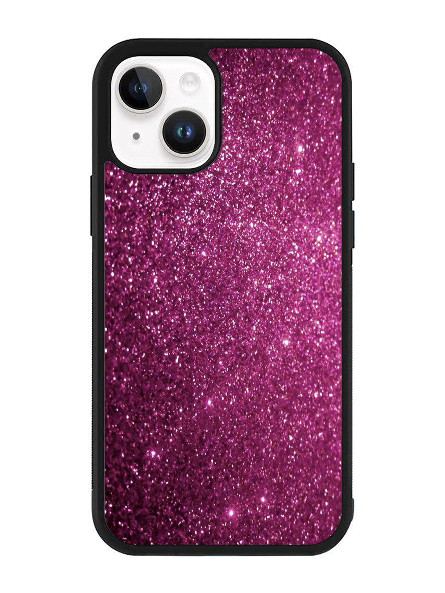 Purple Glitter iPhone 15 Case OV2812
