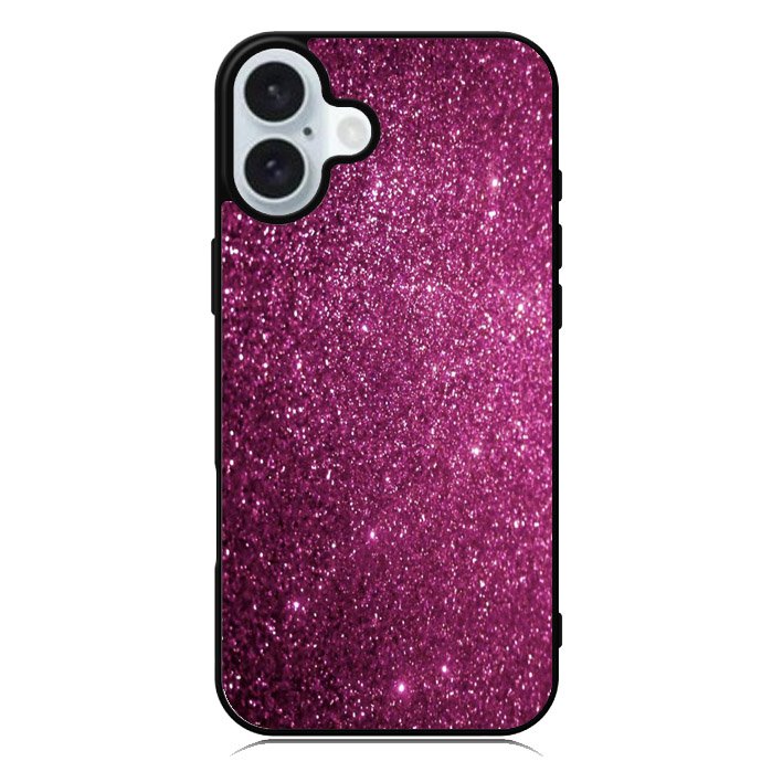 Purple Glitter iPhone 16 Plus Case