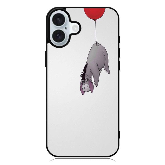 Eeyore Flying With Baloon iPhone 16 Plus Case QC7088