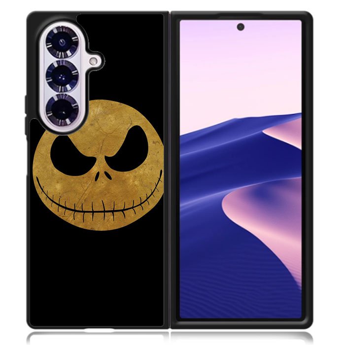 Nightmare Before Christmas Black Samsung Galaxy Z Fold 7 Case OV6983