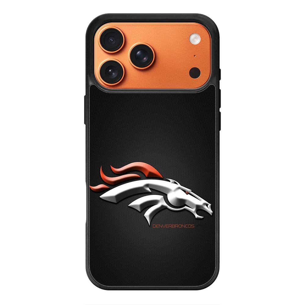 Denver Broncos Grey Background iPhone 17 Pro Case