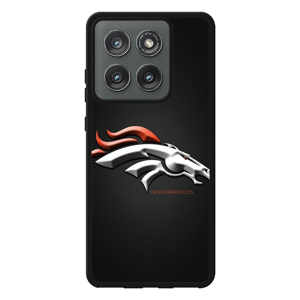 Denver Broncos Grey Background Motorola Moto Edge 2025 Case