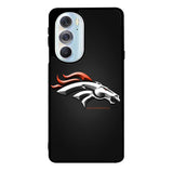 Denver Broncos Grey Background Motorola Moto Edge 2022 Case