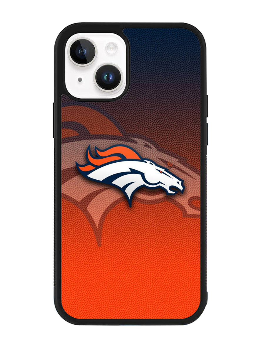 Denver Broncos Logo Ball Pattern iPhone 14 Plus Case QC4622