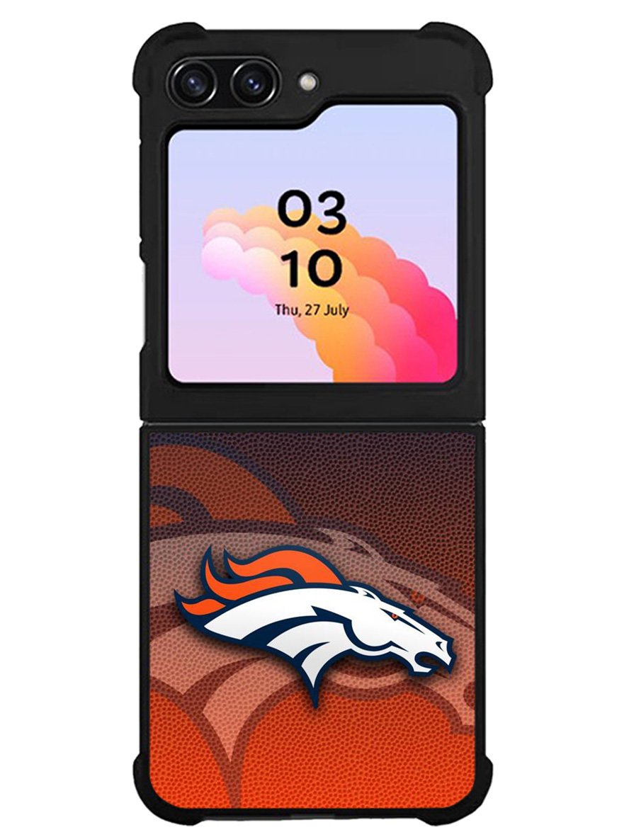 Denver Broncos Logo Ball Pattern Samsung Galaxy Z Flip 5 5G 2023 Case OV4622