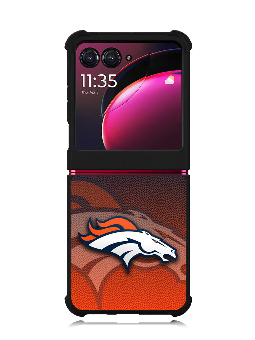 Denver Broncos Logo Ball Pattern Motorola Moto Razr Plus 2023 , Moto Razr+ 2023 Case OV4622