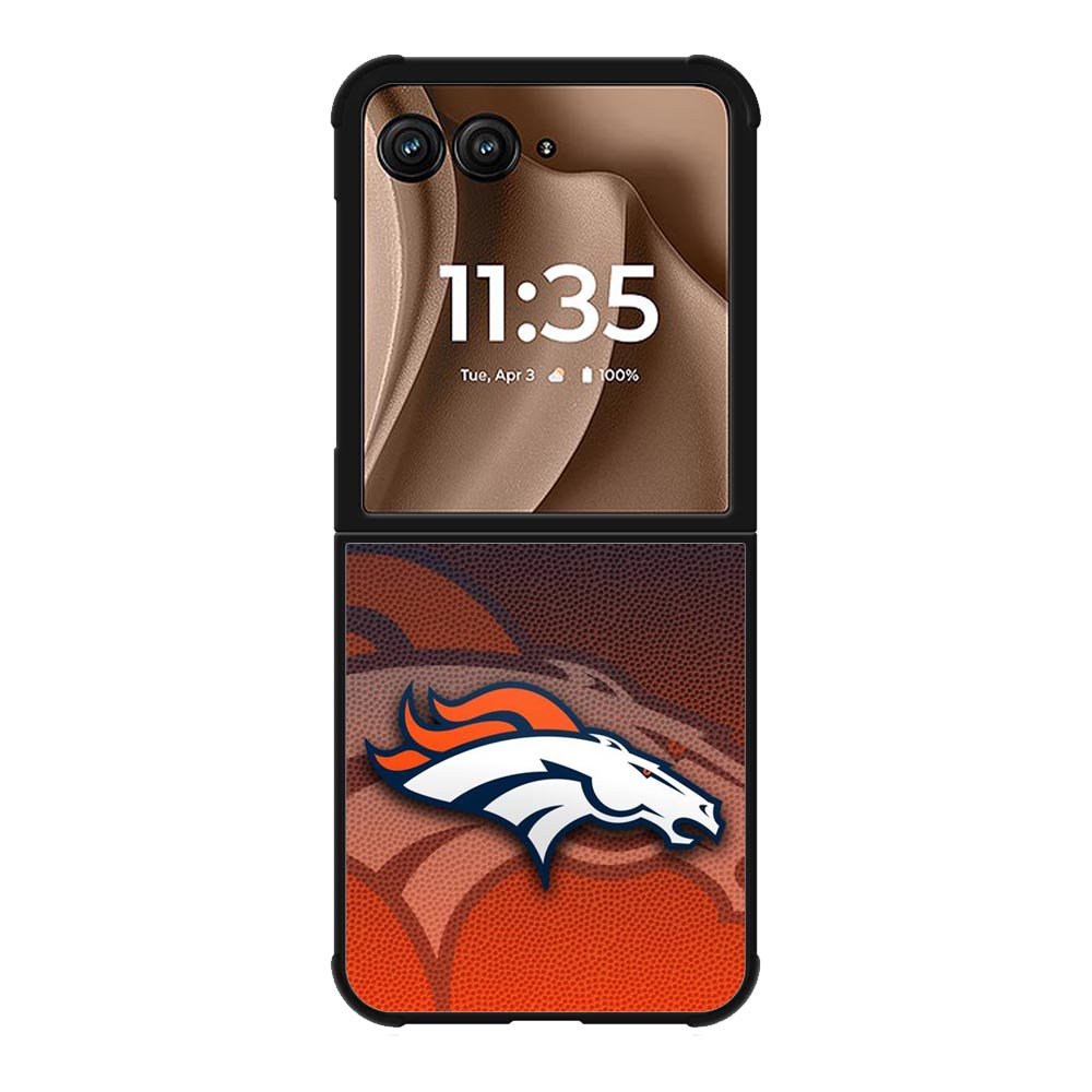 Denver Broncos Logo Ball Pattern Motorola Moto RAZR Plus 2025 Case OV4622
