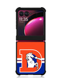 Denver Broncos Old Motorola Moto Razr Plus 2023 , Moto Razr+ 2023 Case
